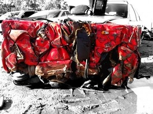 Illustration for article titled Turn a crashed Ferrari into a coffee table